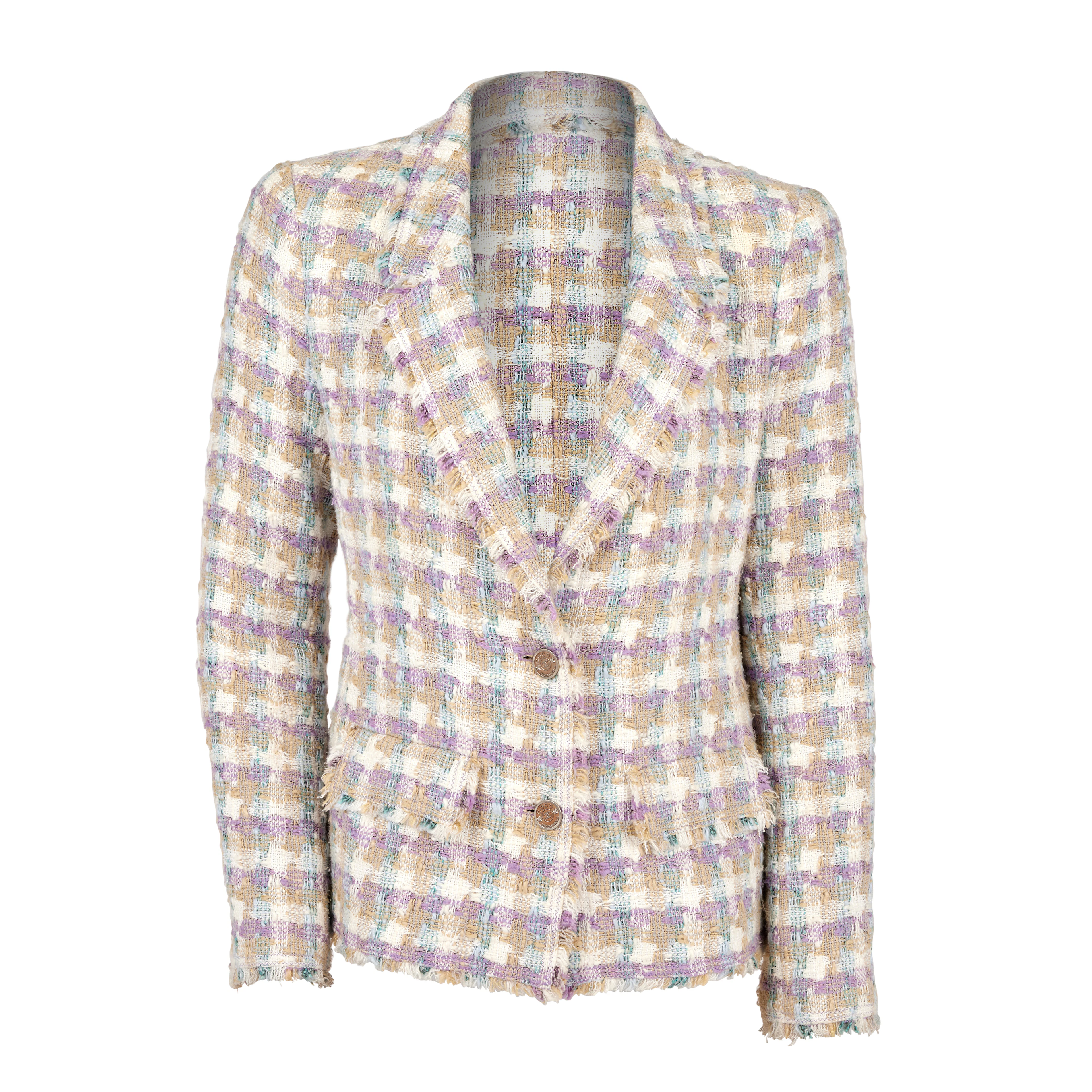 White, Purple and Blue Tweed Jacket, 2005