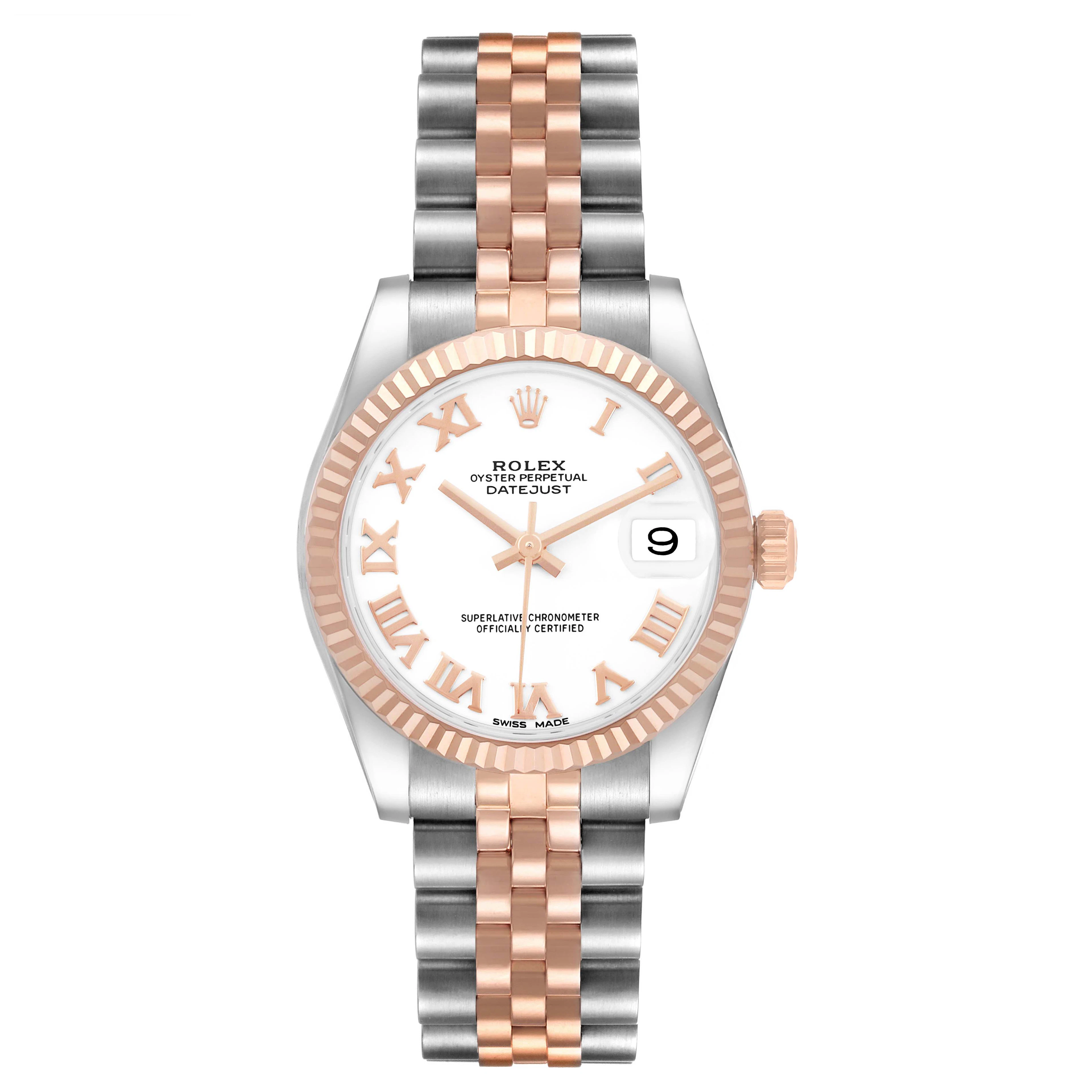 Datejust (Reference 178271). A 31mm stainless steel rose gold automatic