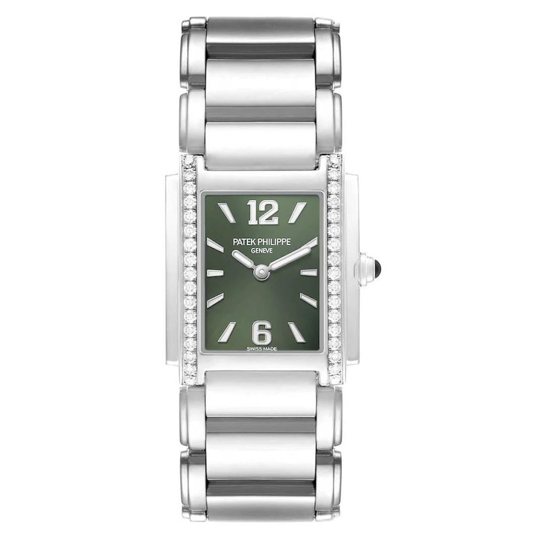 Twenty-4 (Reference 4910/1200A-011). A 30mm stainless steel diamond-set