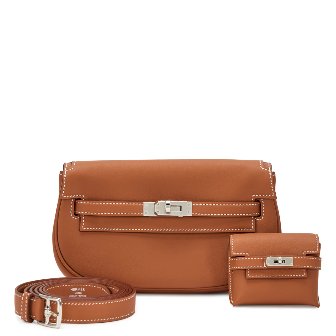 Gold Swift Kelly Moove Bag Palladium Hardware, 2025