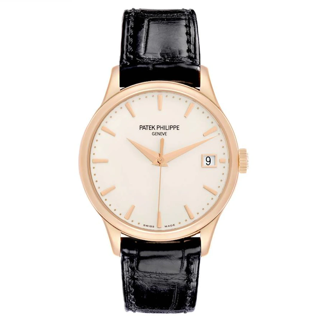 Calatrava (Reference 5227R-001). A 38mm rose gold automatic wristwatch