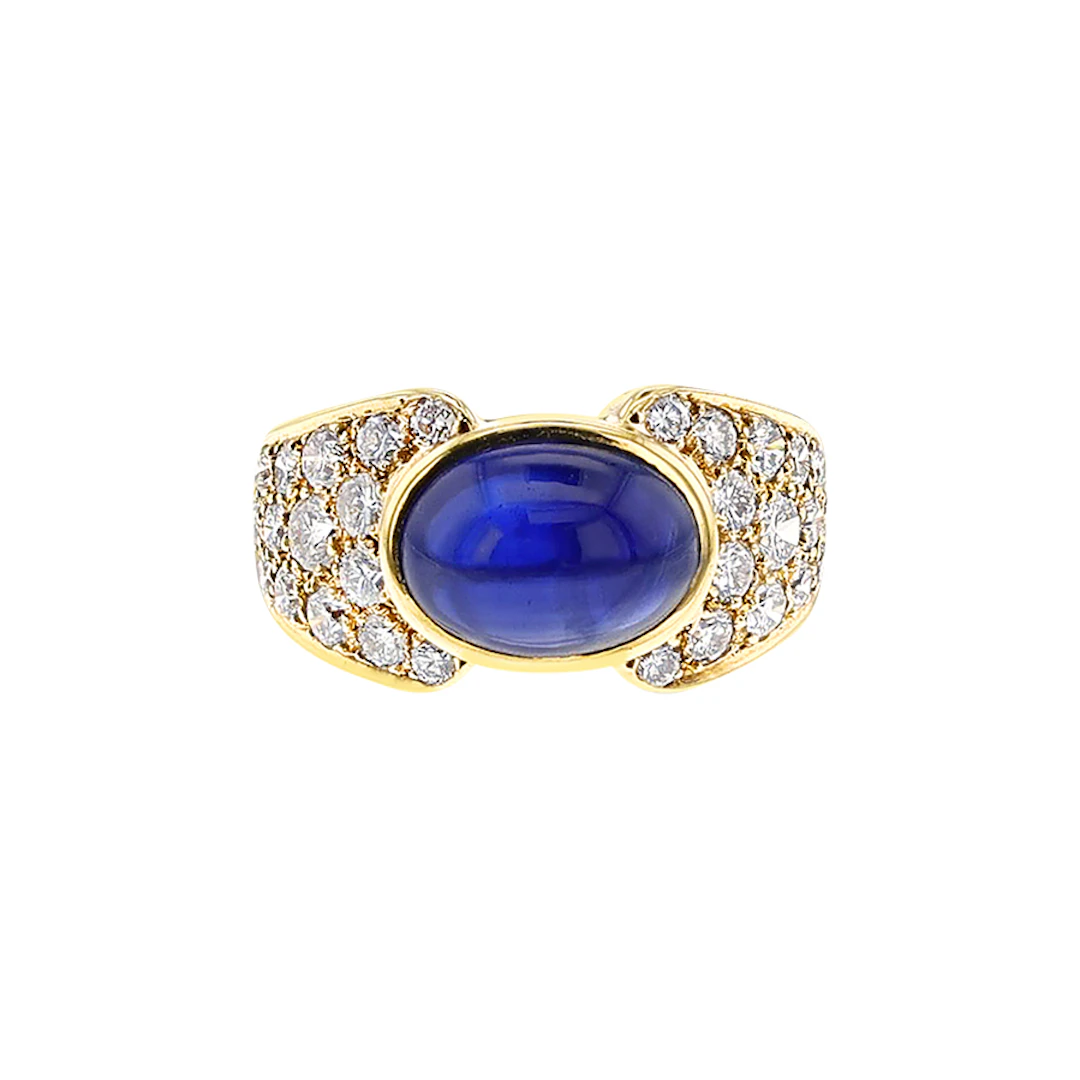 Gold, Sapphire and Diamond Ring