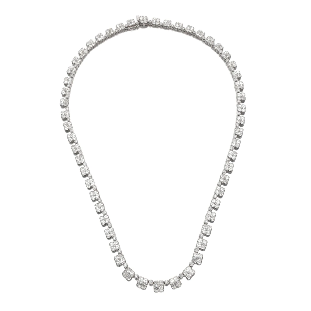 White Gold and Diamond Necklace