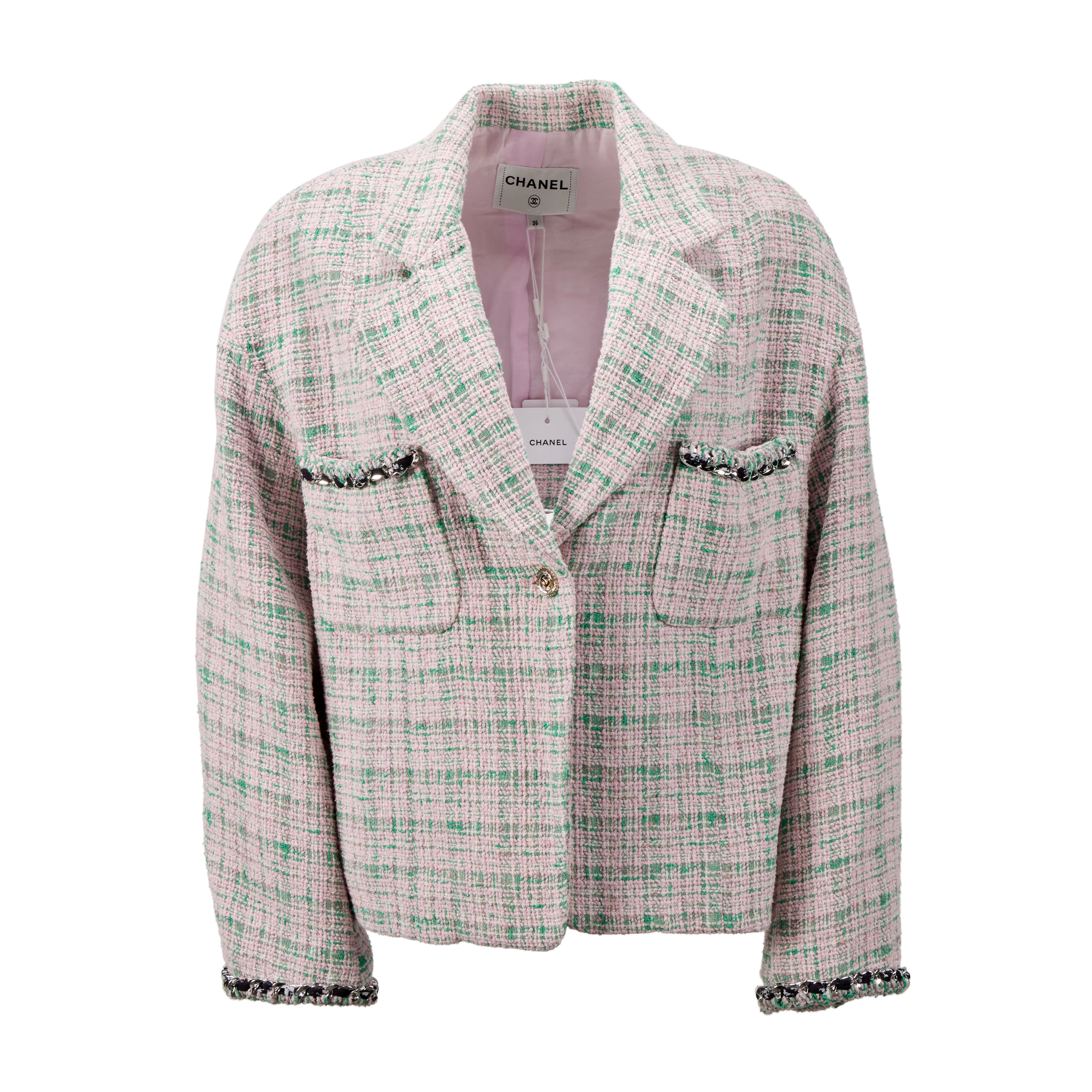 Pink and Green Tweed Jacket, 2021