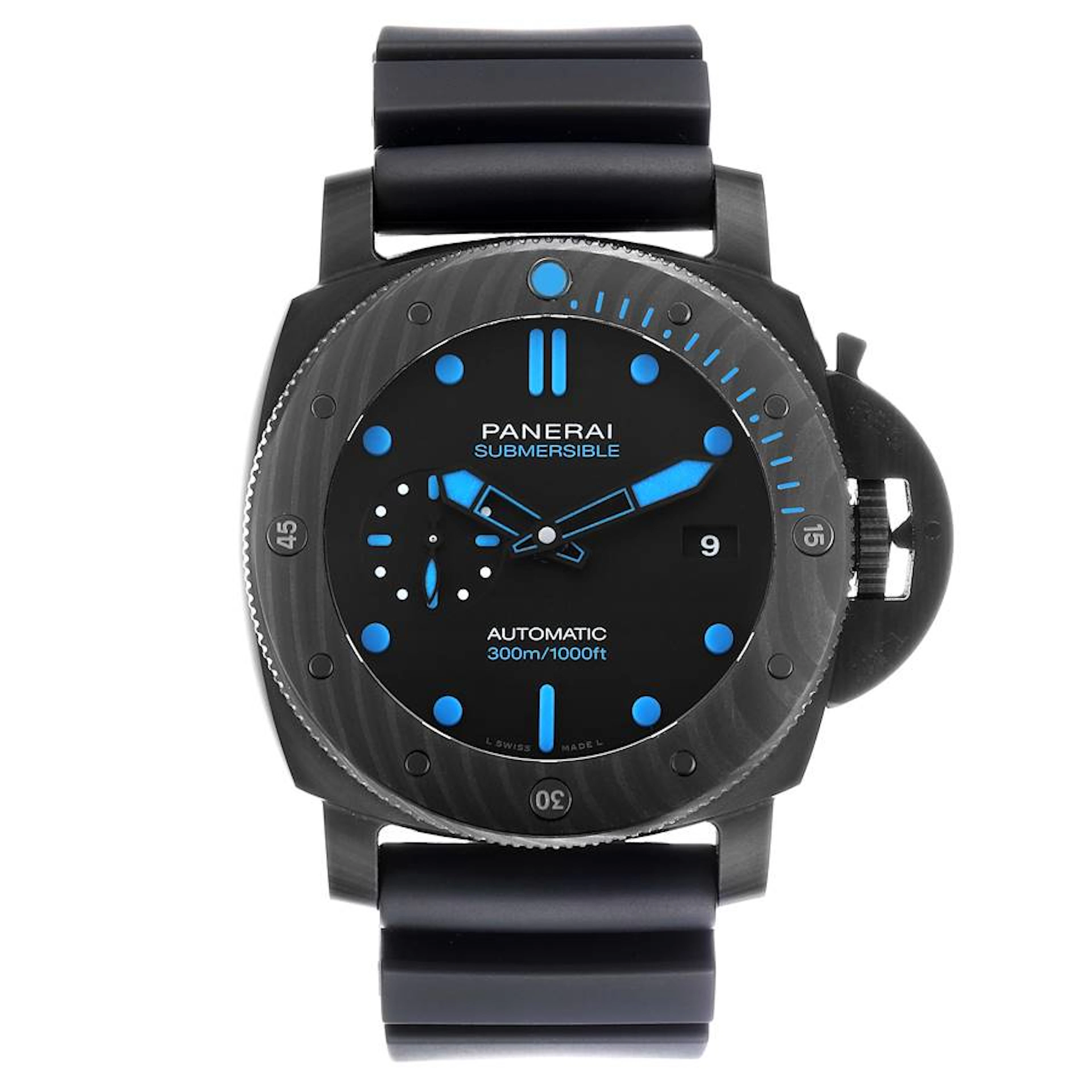 Luminor Submersible 1950 (Reference PAM01616). A 47mm black carbotech