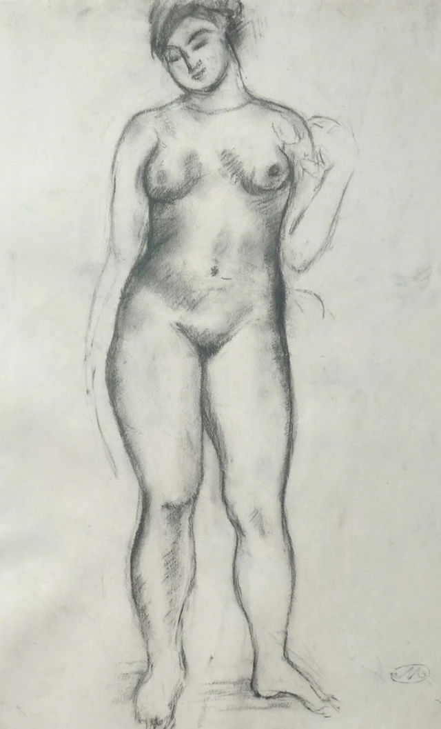 Standing Nude | Nude with Raised Arms