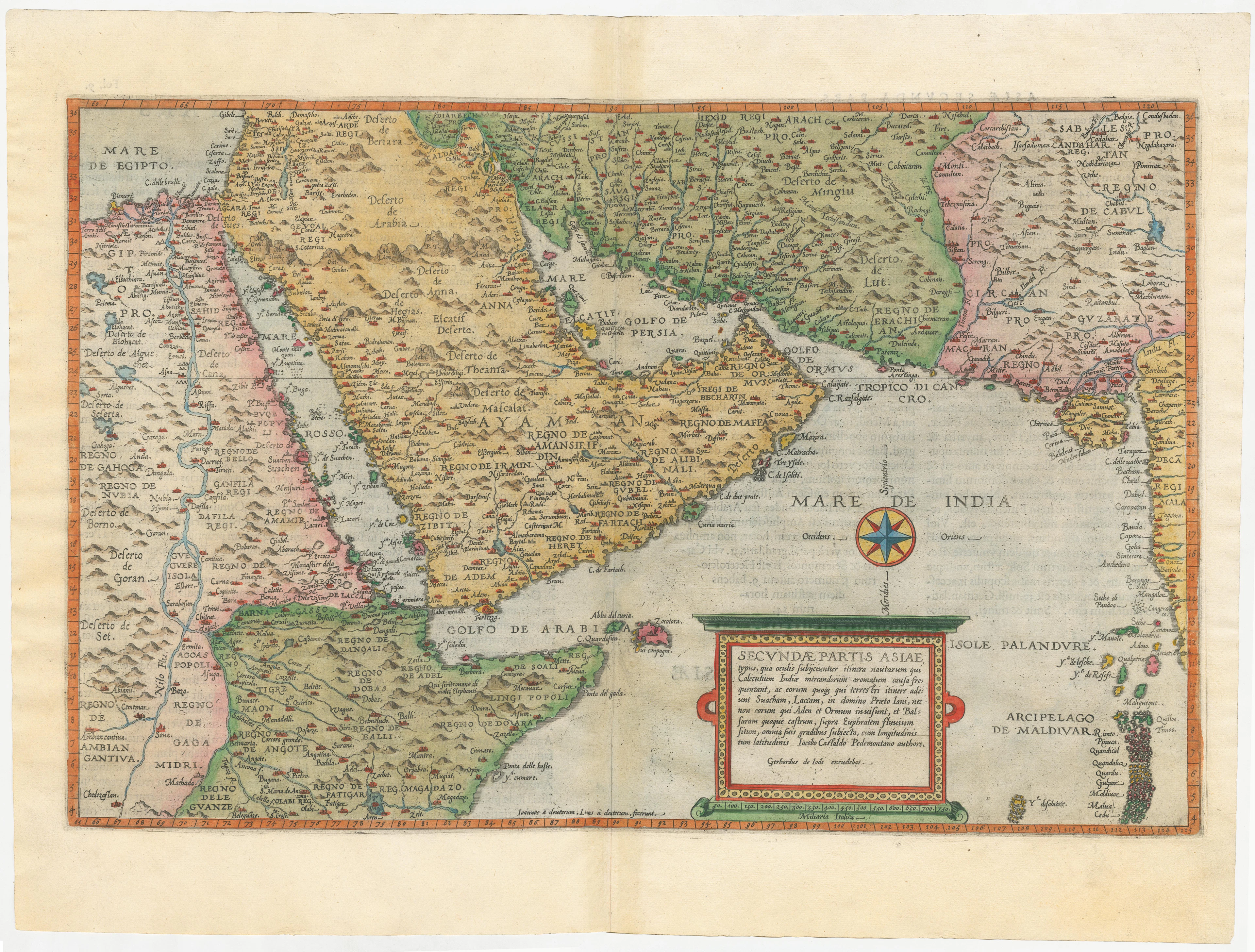 Belgian Map of the Middle East