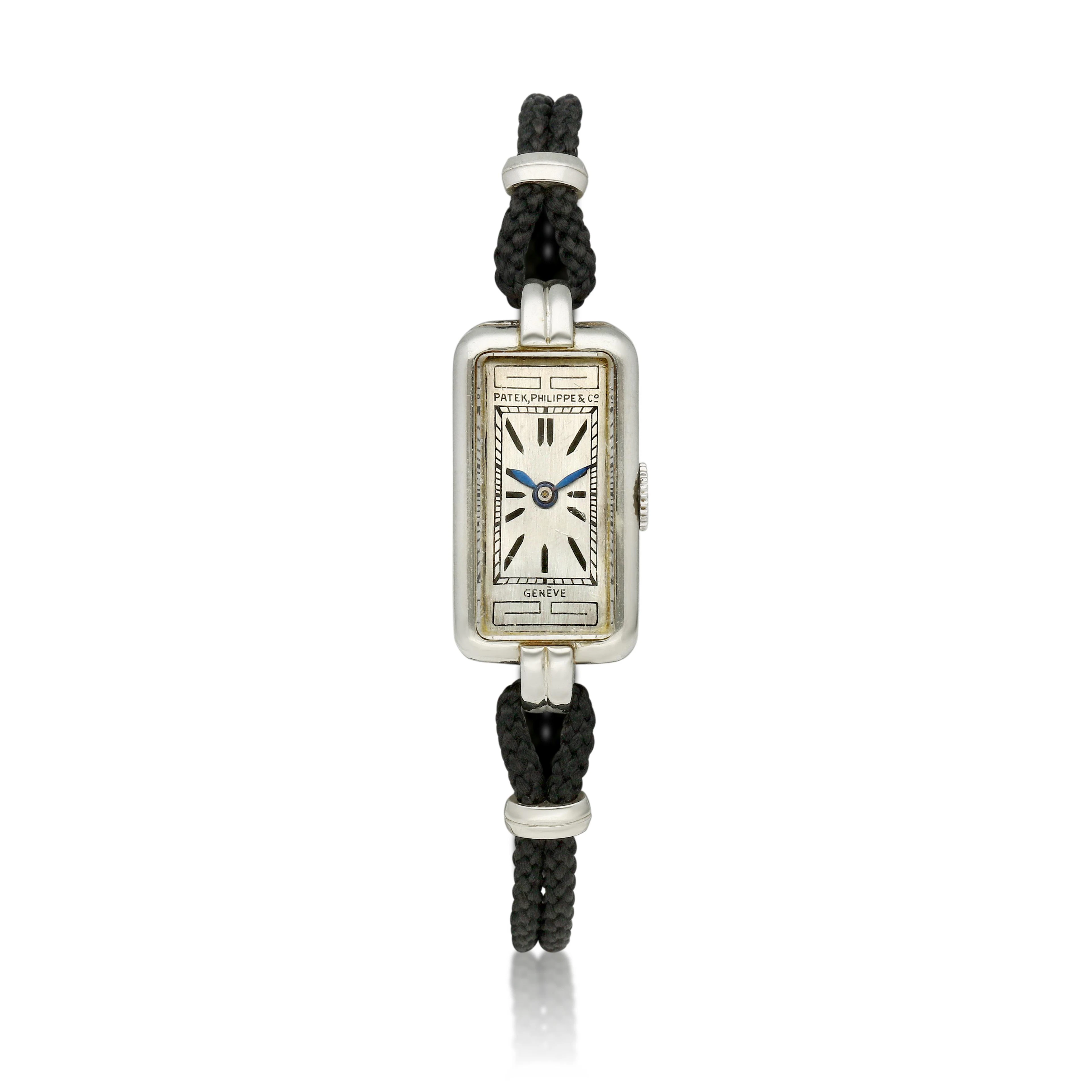 Patek Philippe & Co. A white gold manual wind wristwatch. Circa 1933