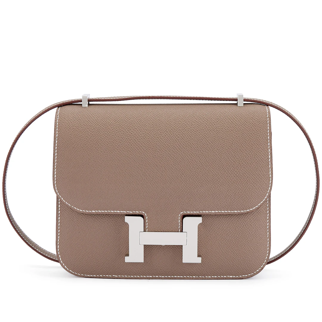 Etoupe Epsom Mini Constance 18 Palladium Hardware, 2026