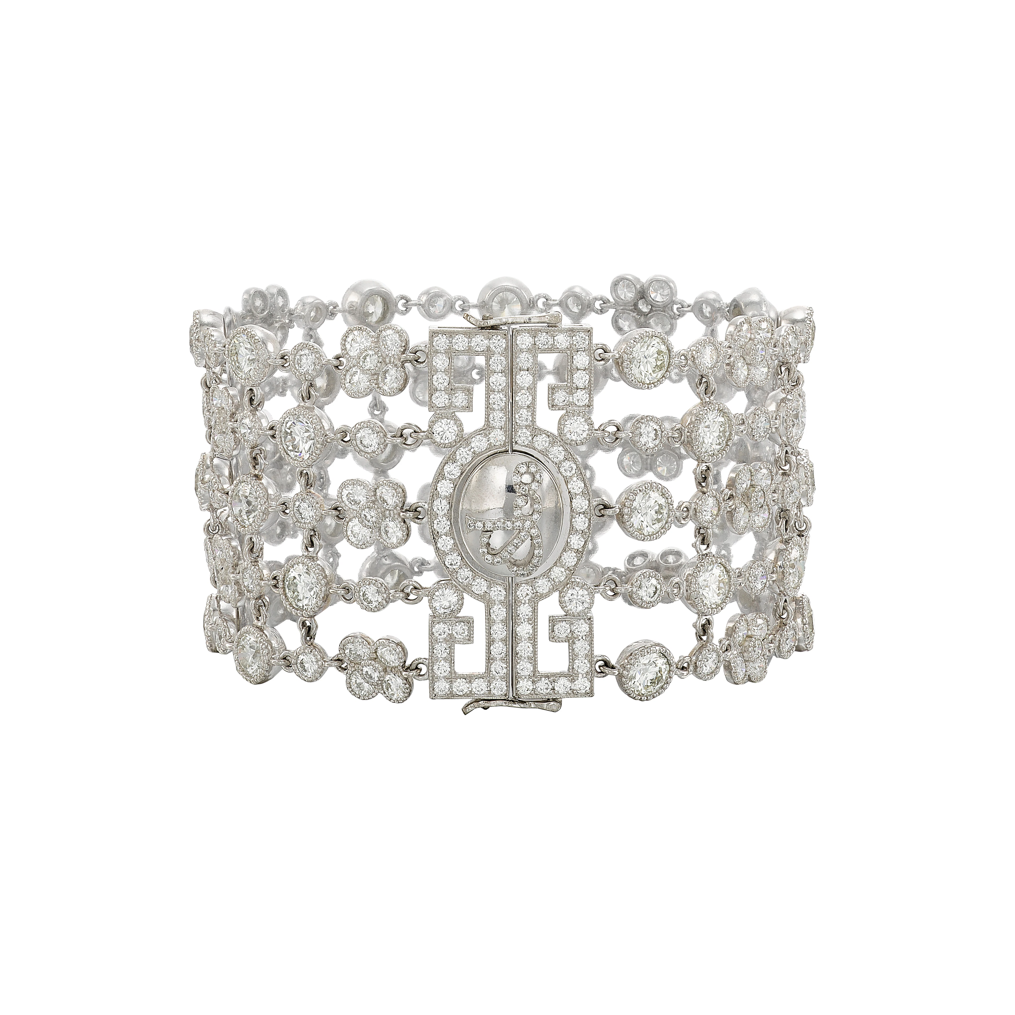 Palladium and 24.00ctw Diamond Bracelet