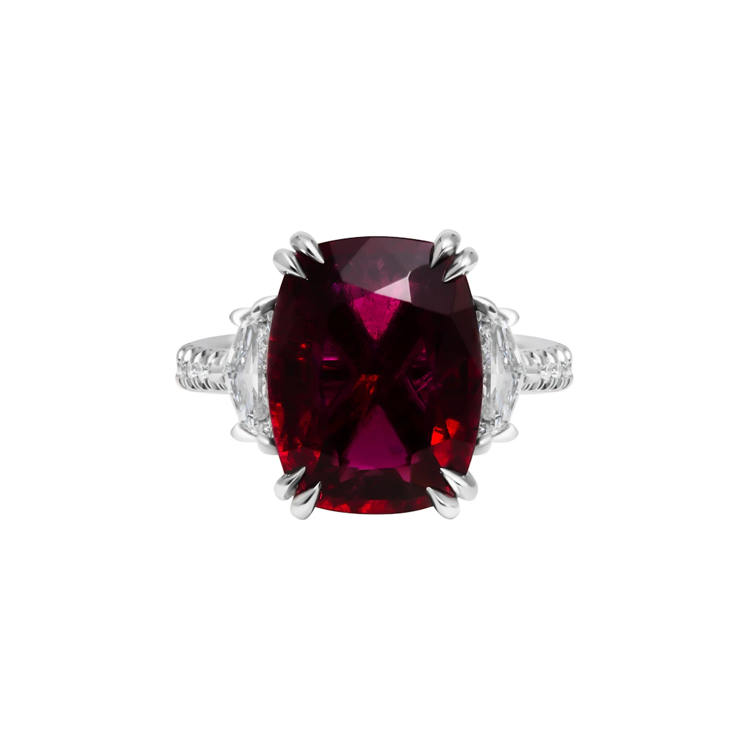 Platinum, 5.30ct Tourmaline and Diamond Ring