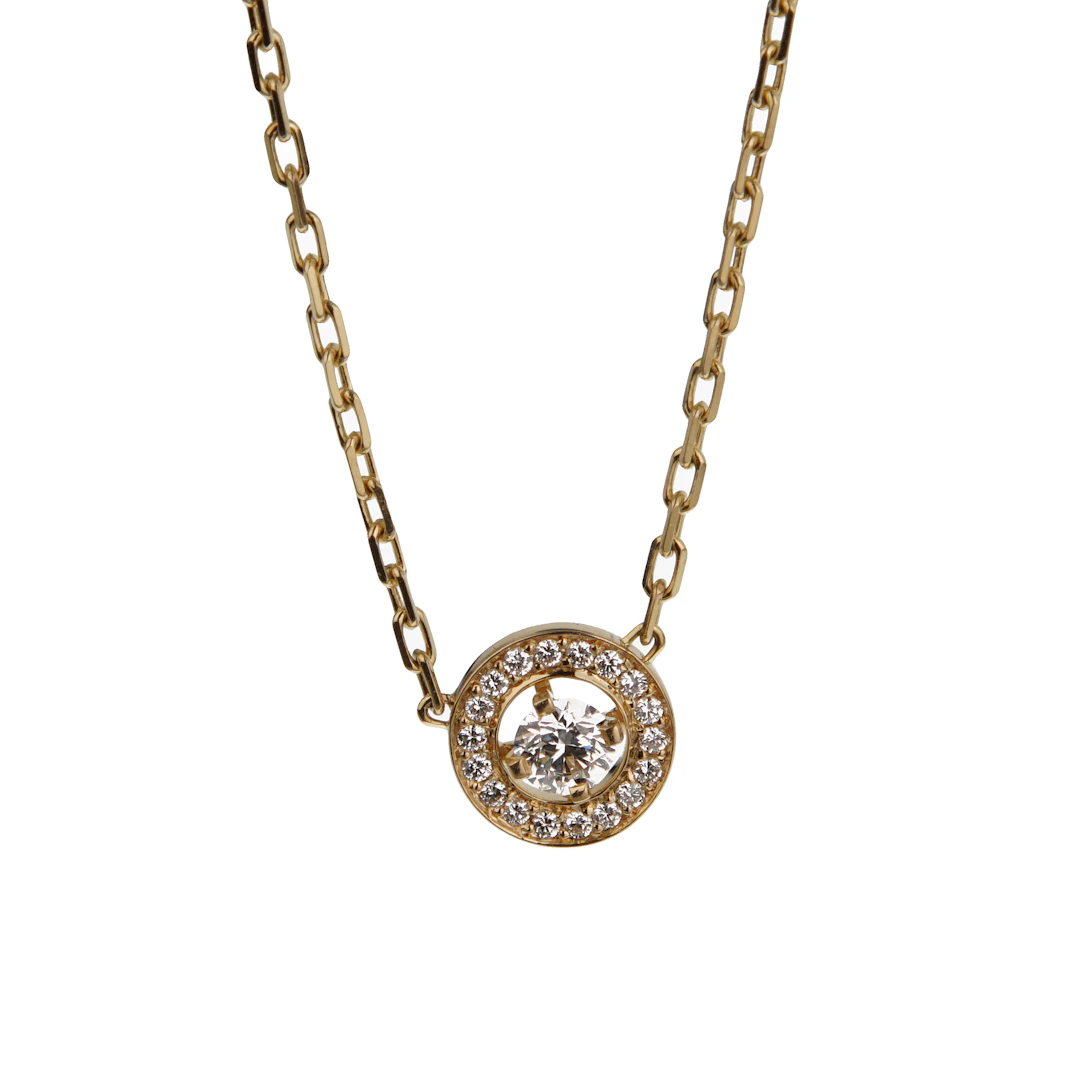 Gold and Diamond Pendant Necklace