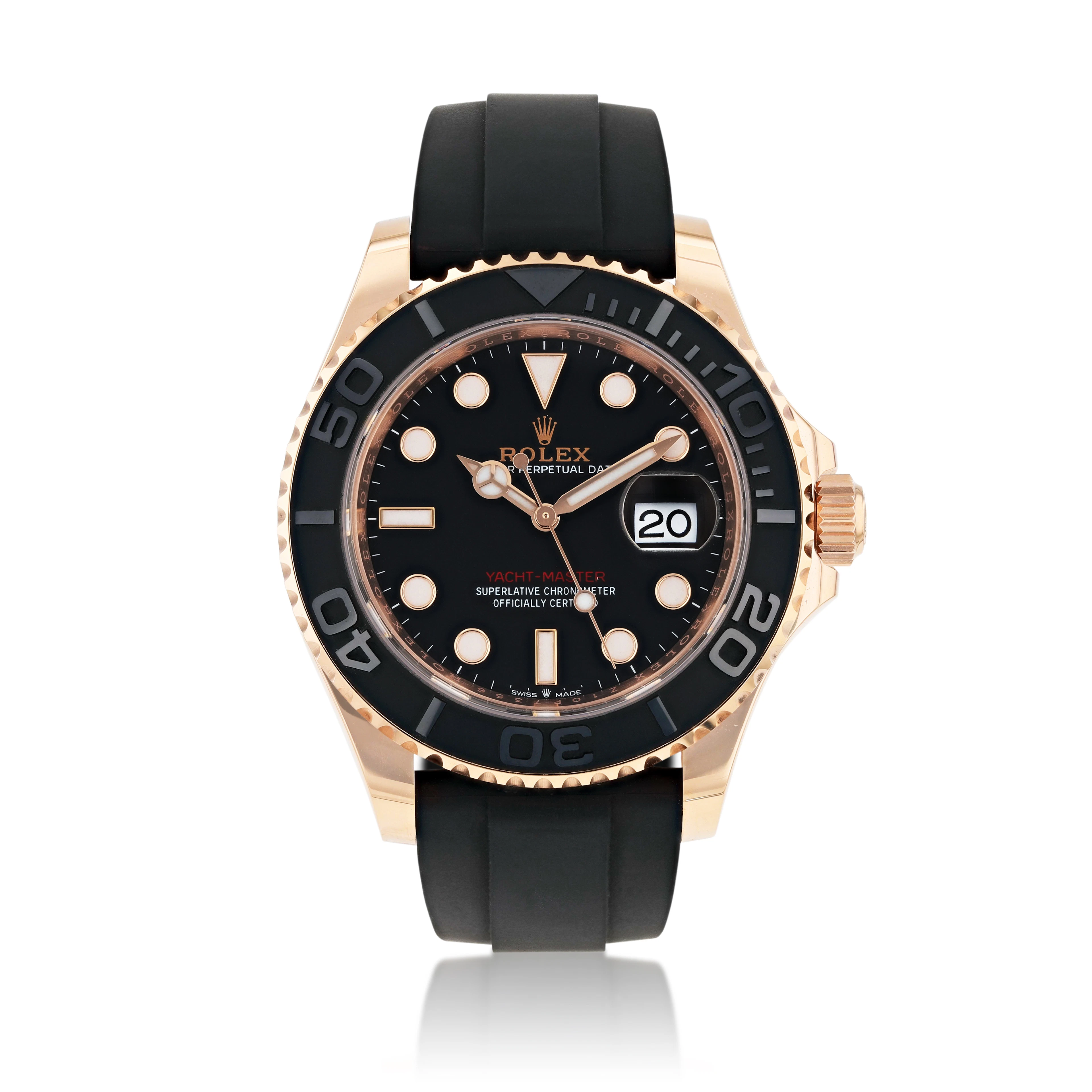 Yacht-Master, reference 126655 | pink gold wristwatch with date | circa 2023