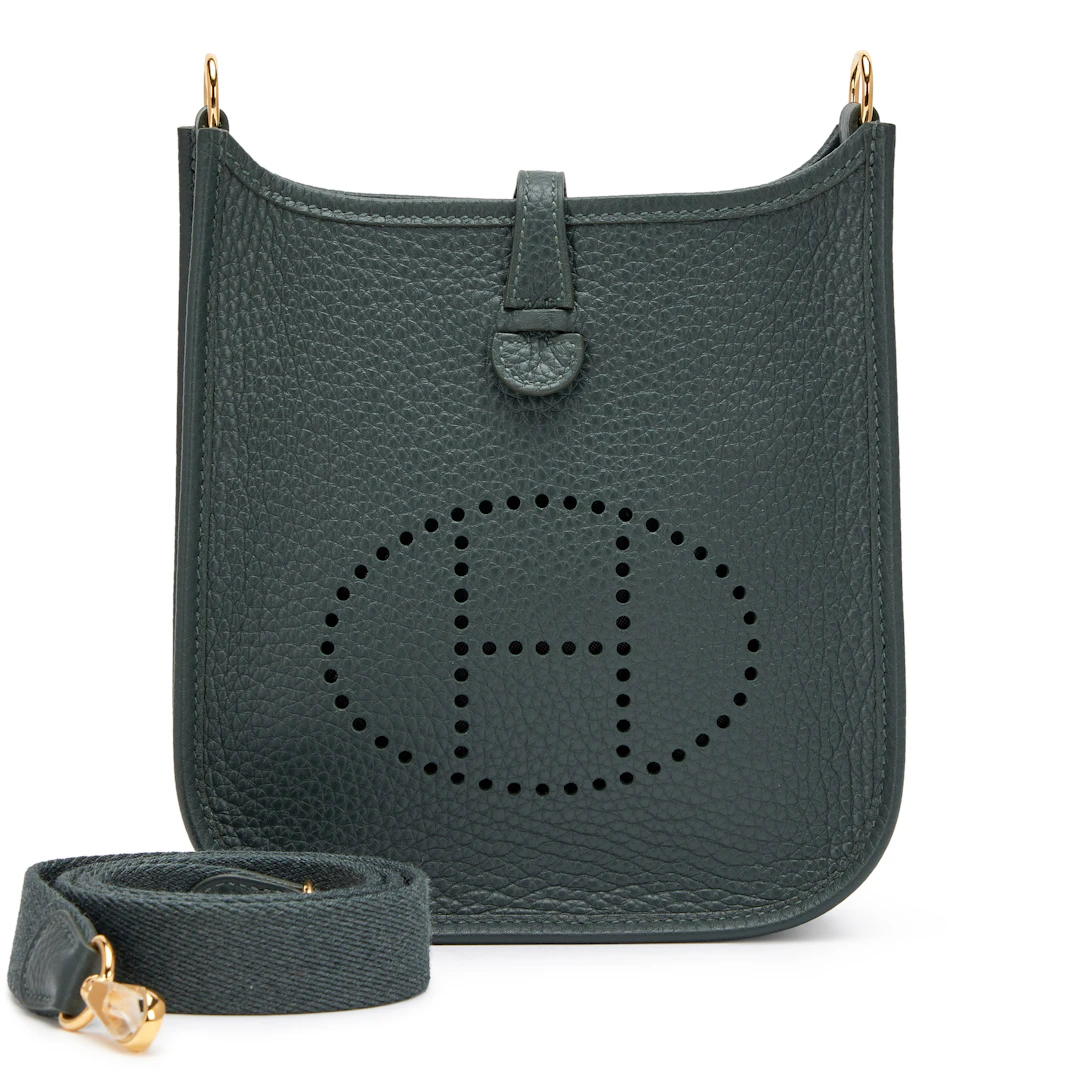 Vert Mangrove Clemence Mini Evelyne II TPM 16 Gold Hardware, 2025