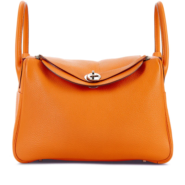Orange H Clemence Lindy 30 Palladium Hardware, 2008