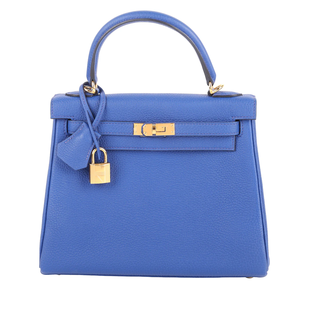 Bleu Royal Togo Retourne Kelly 25 Gold Hardware, 2022