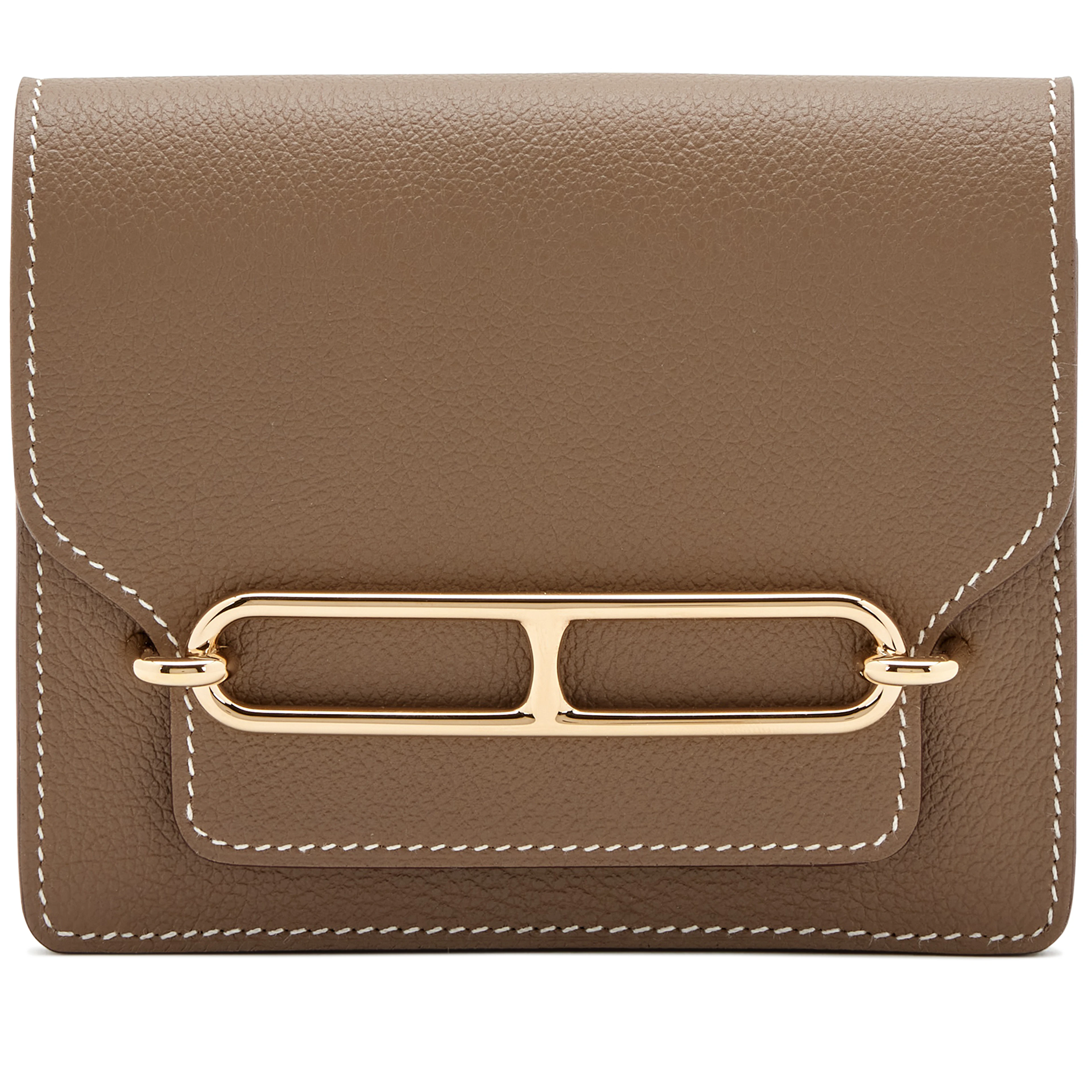 Etoupe Evercolor Roulis Slim Wallet Gold Hardware, 2023