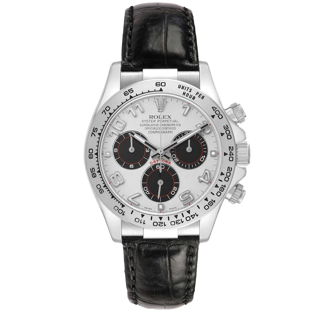 Cosmograph Daytona (Reference 116519). A 40mm white gold automatic