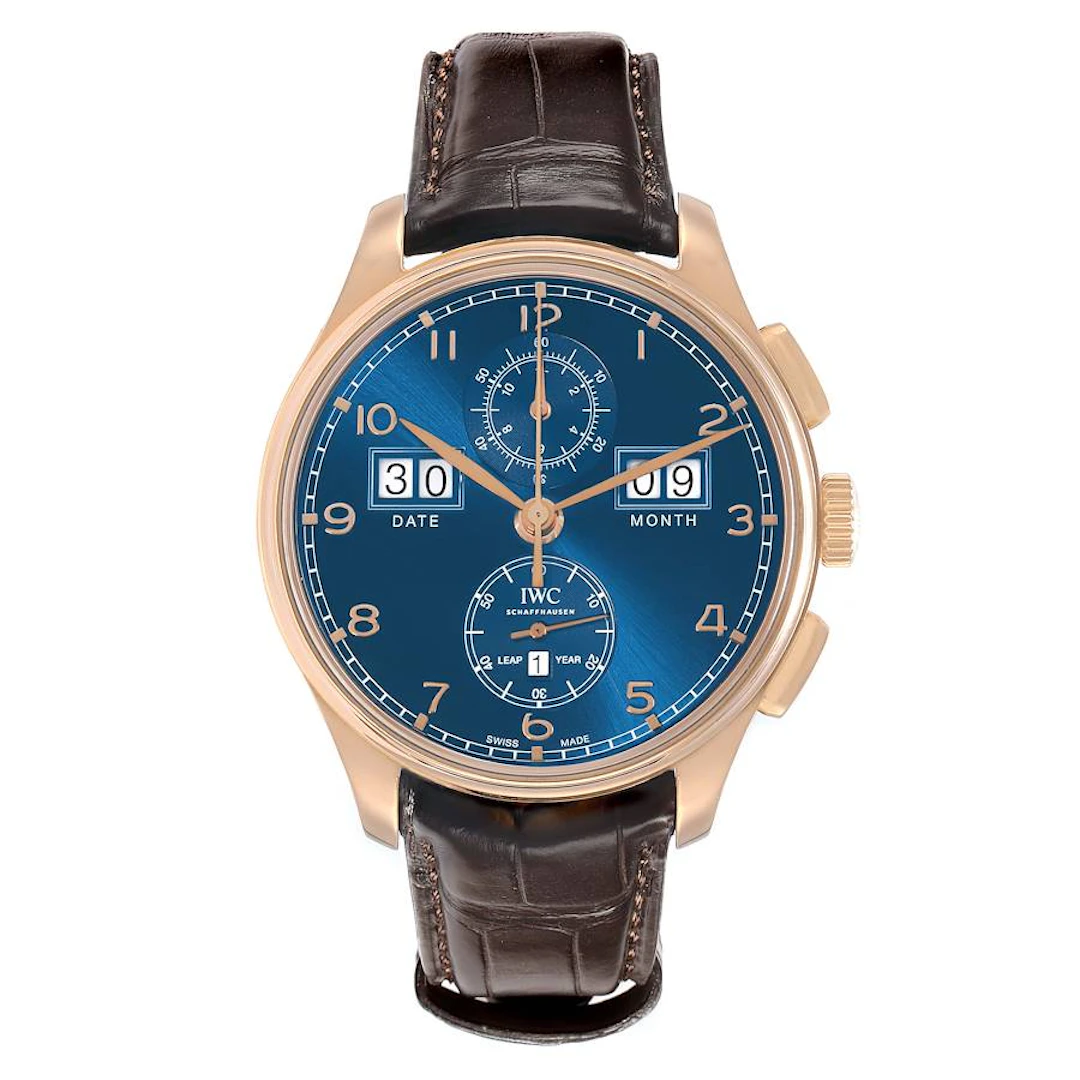 Portugieser (Reference IW397204). A 45mm rose gold automatic wristwatch