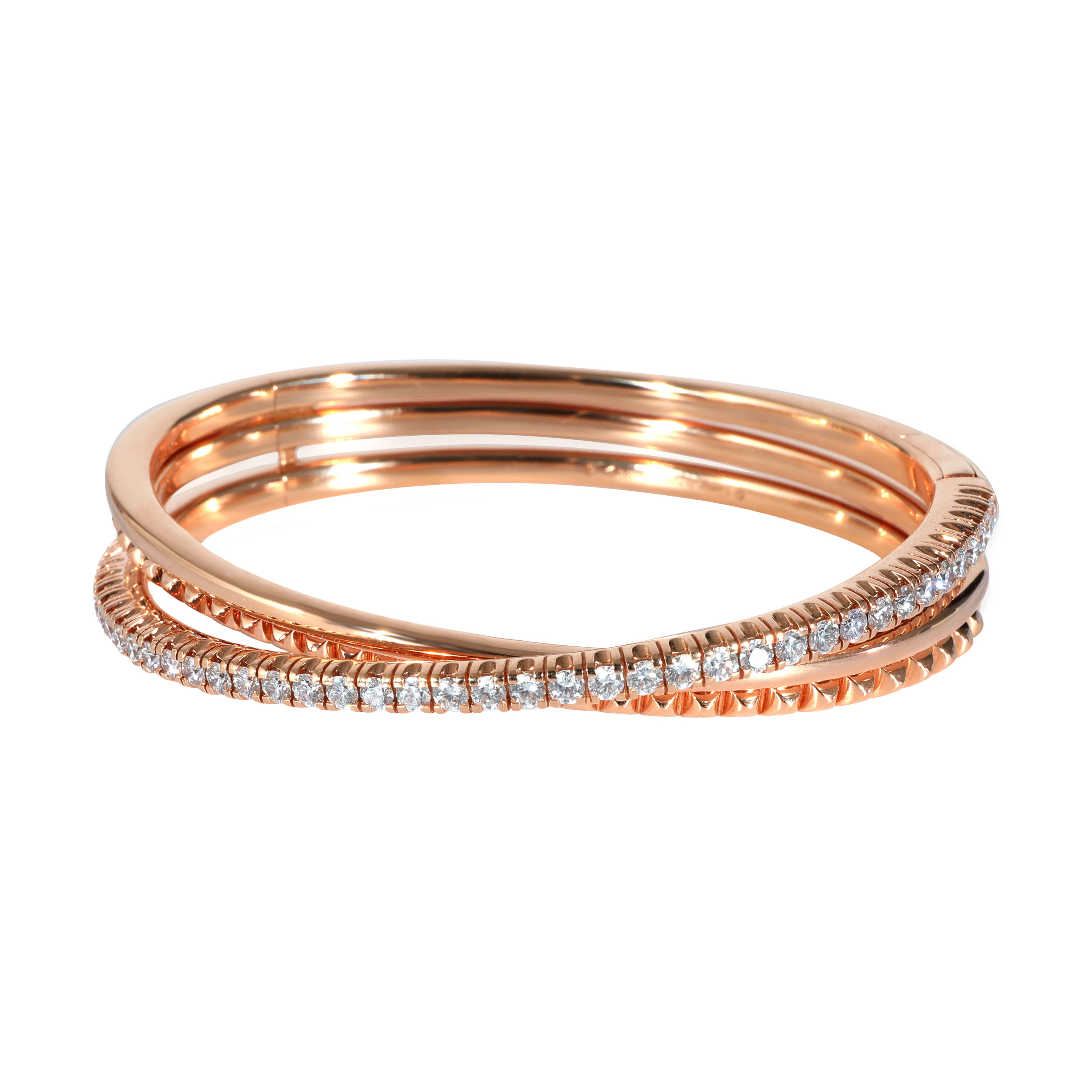 Rose Gold and Diamond Etincelle de Cartier Bangle Bracelet