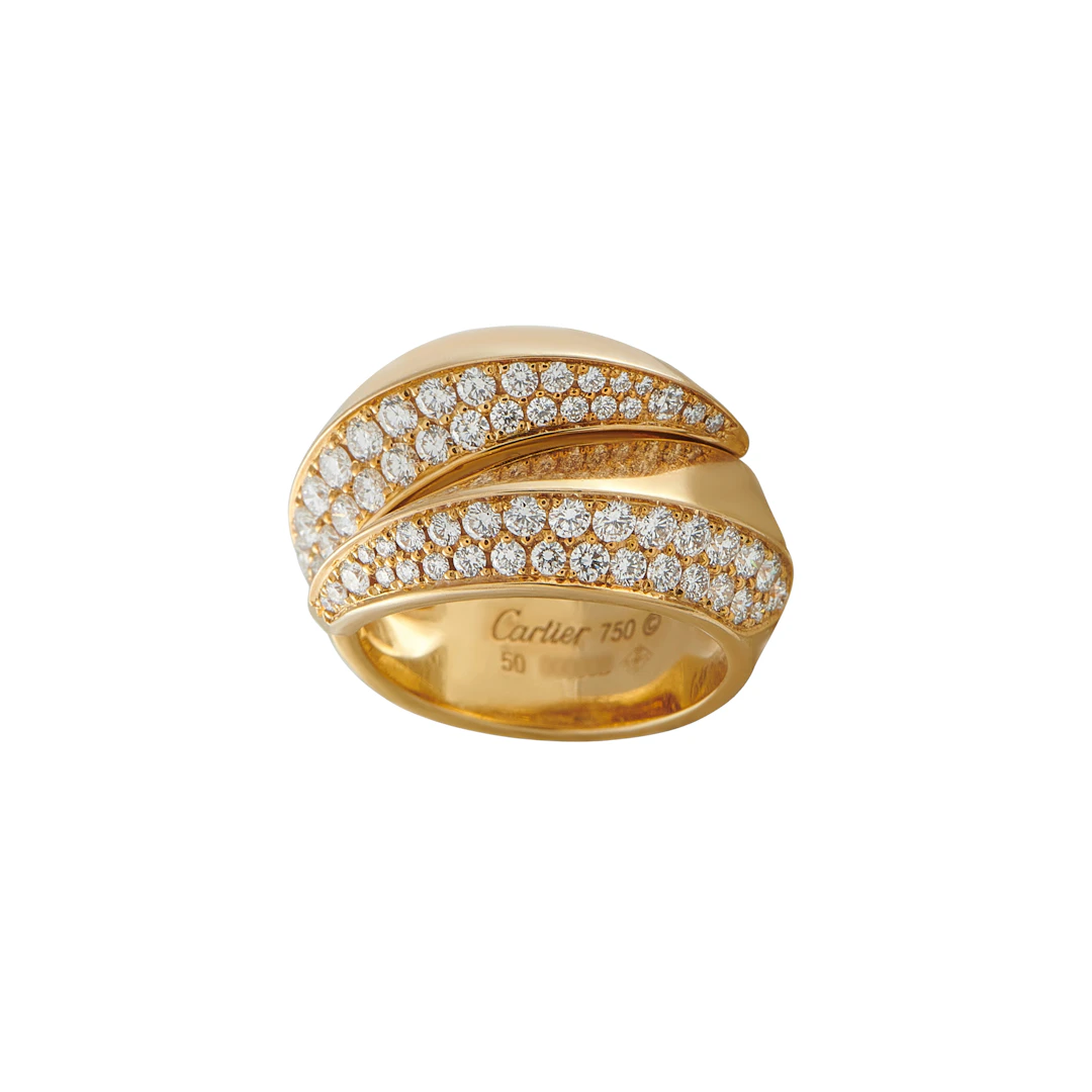 Gold and Diamond Panthère Griffe Ring