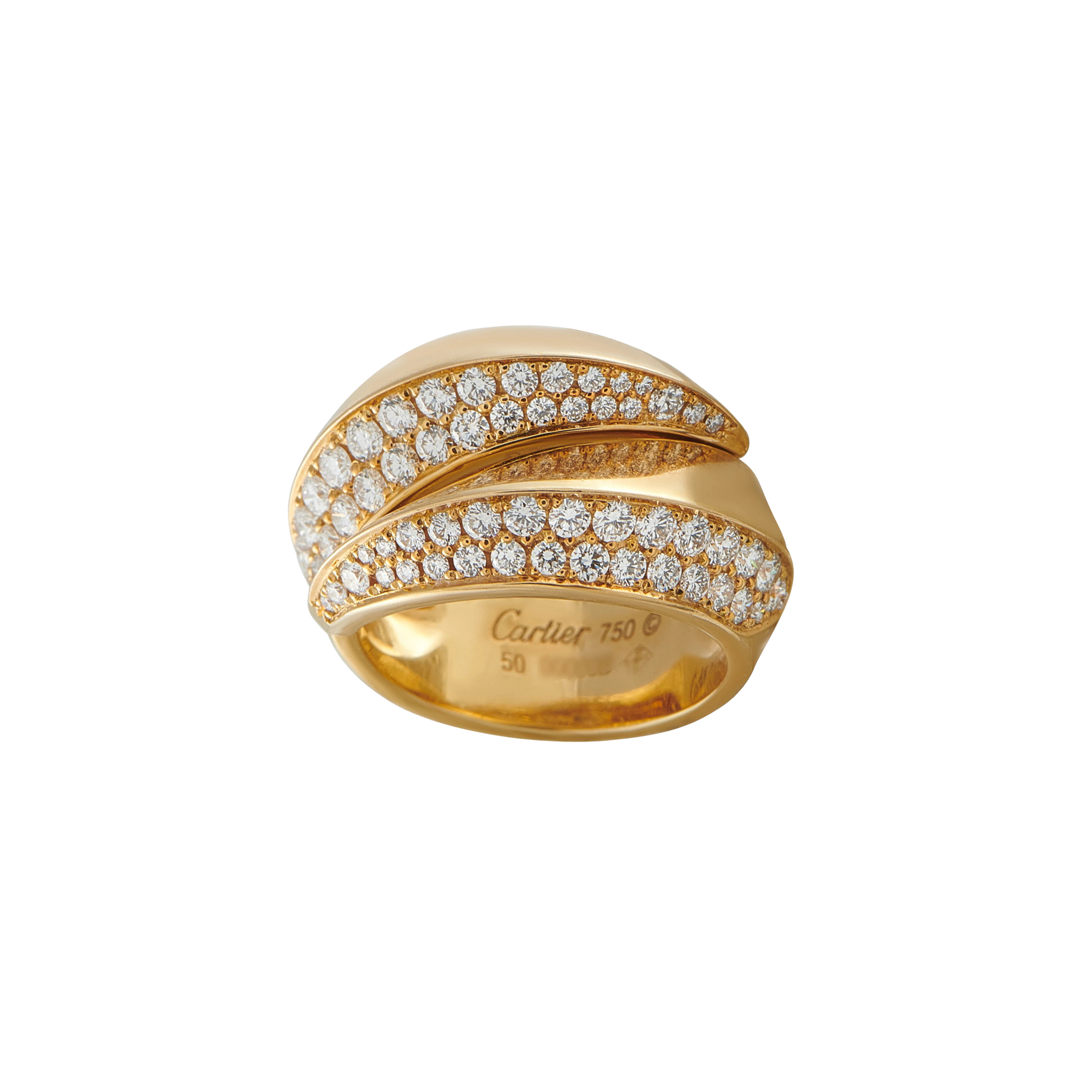 Gold and Diamond Panthère Griffe Ring