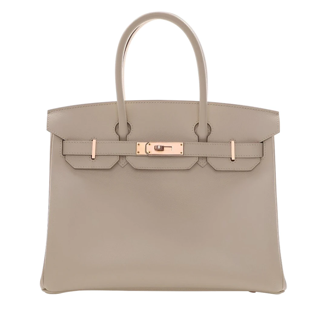 Craie Epsom Birkin 30 Rose Gold Hardware, 2020