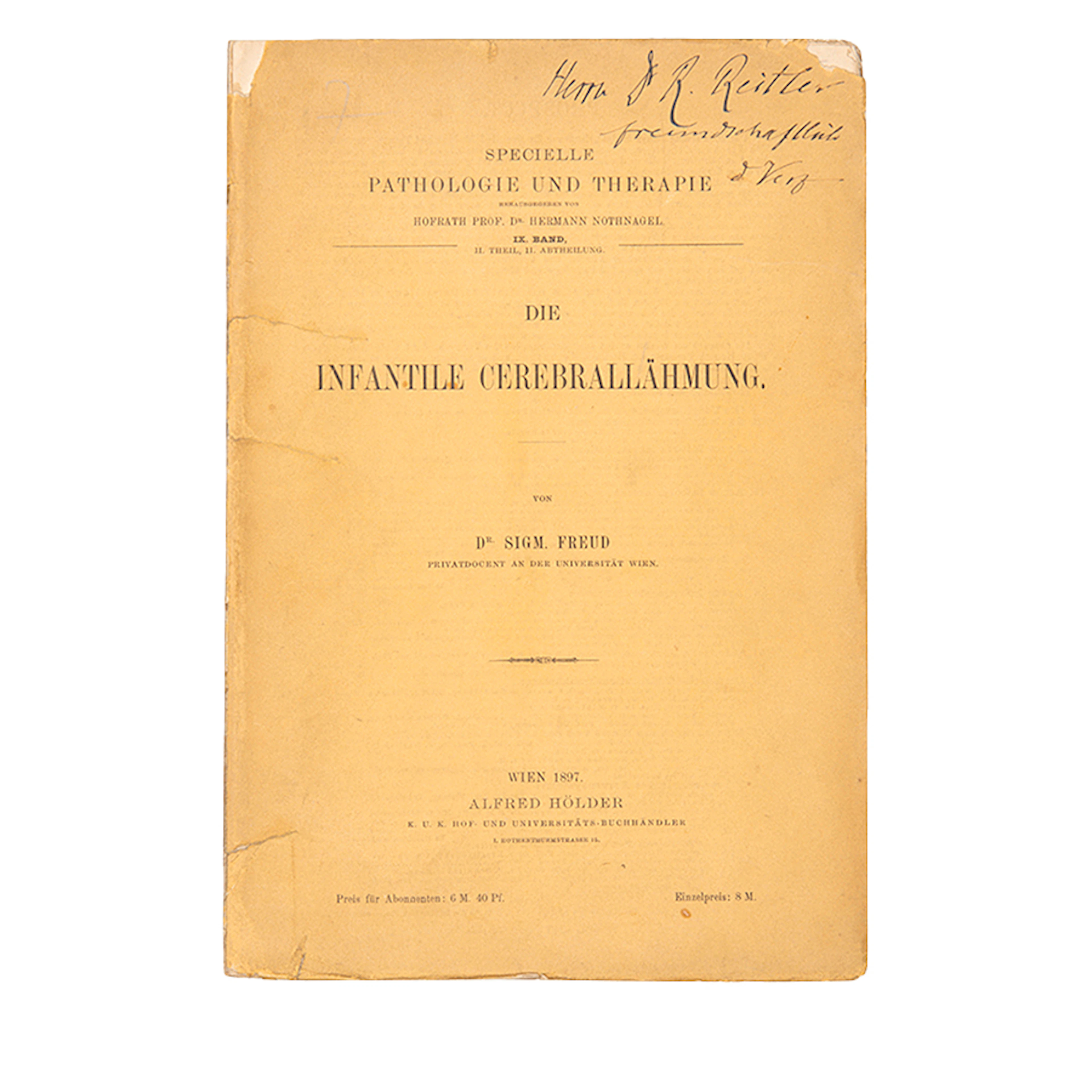Die Infantile Cerebrallähmung Inscribed First Edition