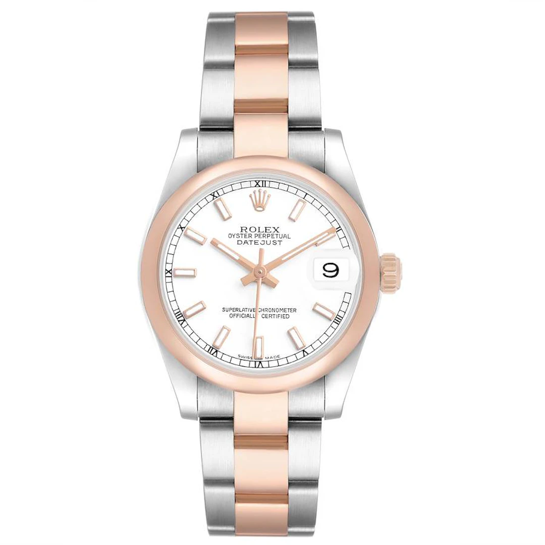 Datejust (Reference 178241). A 31mm rose gold stainless steel automatic