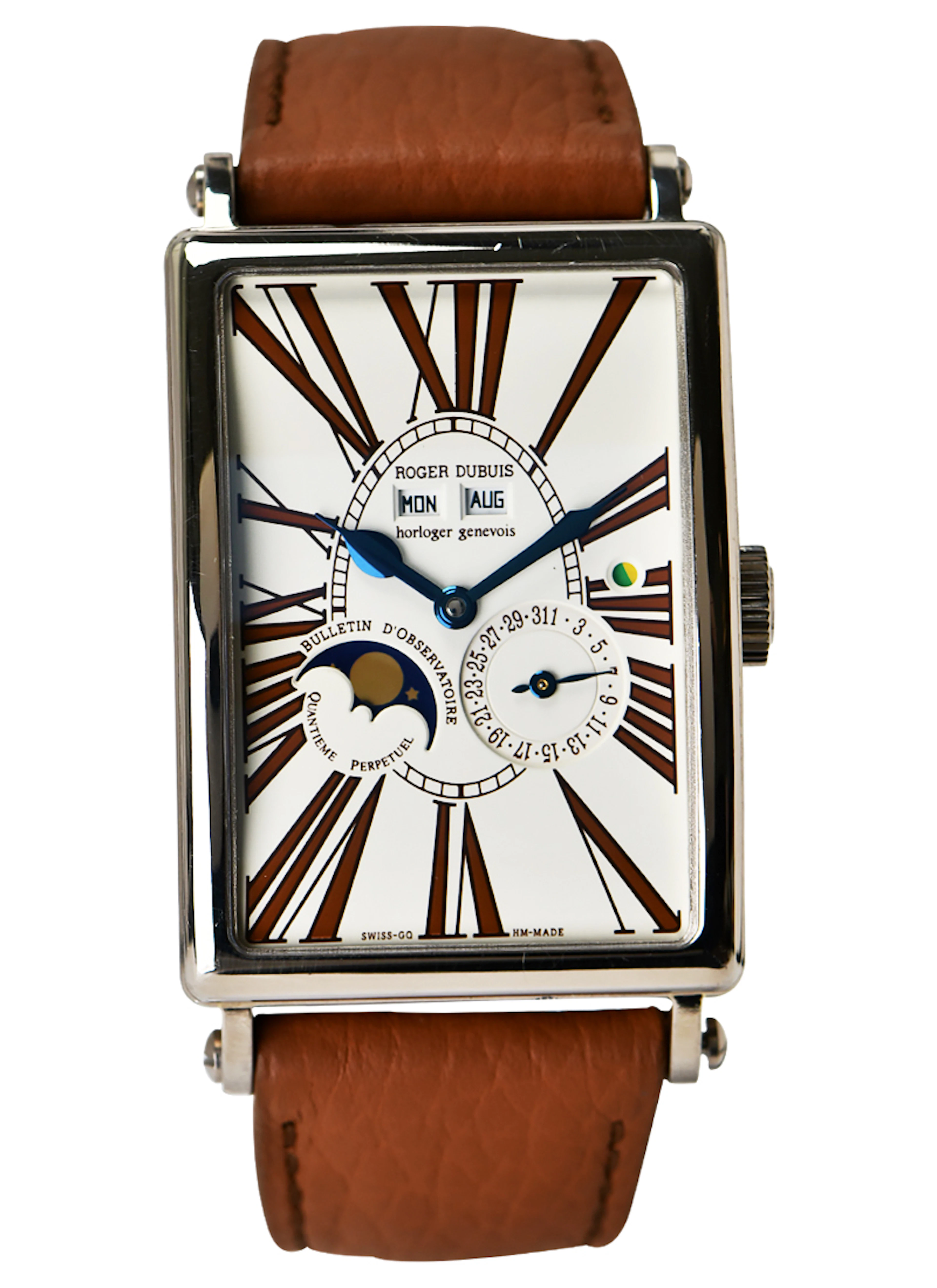 Much More Quantieme (Reference M34 5739). A 47mm white gold automatic