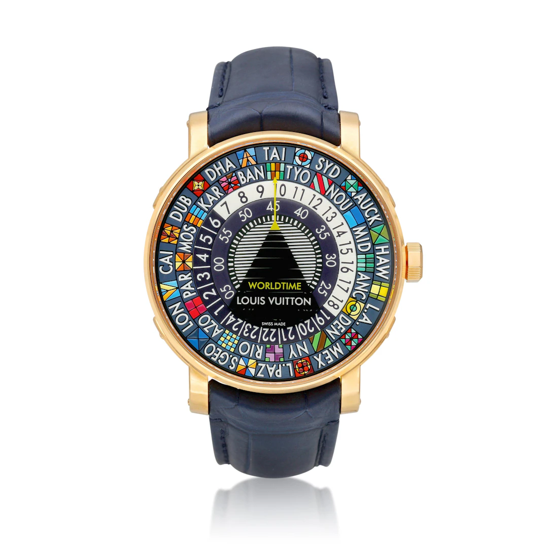 Escale Worldtime (Reference ). A rose gold world time automatic wristwatch