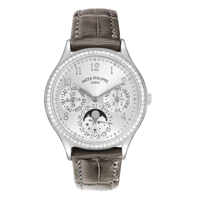 Grand Complications (Reference 7140G-001). A 35mm white gold diamond-set