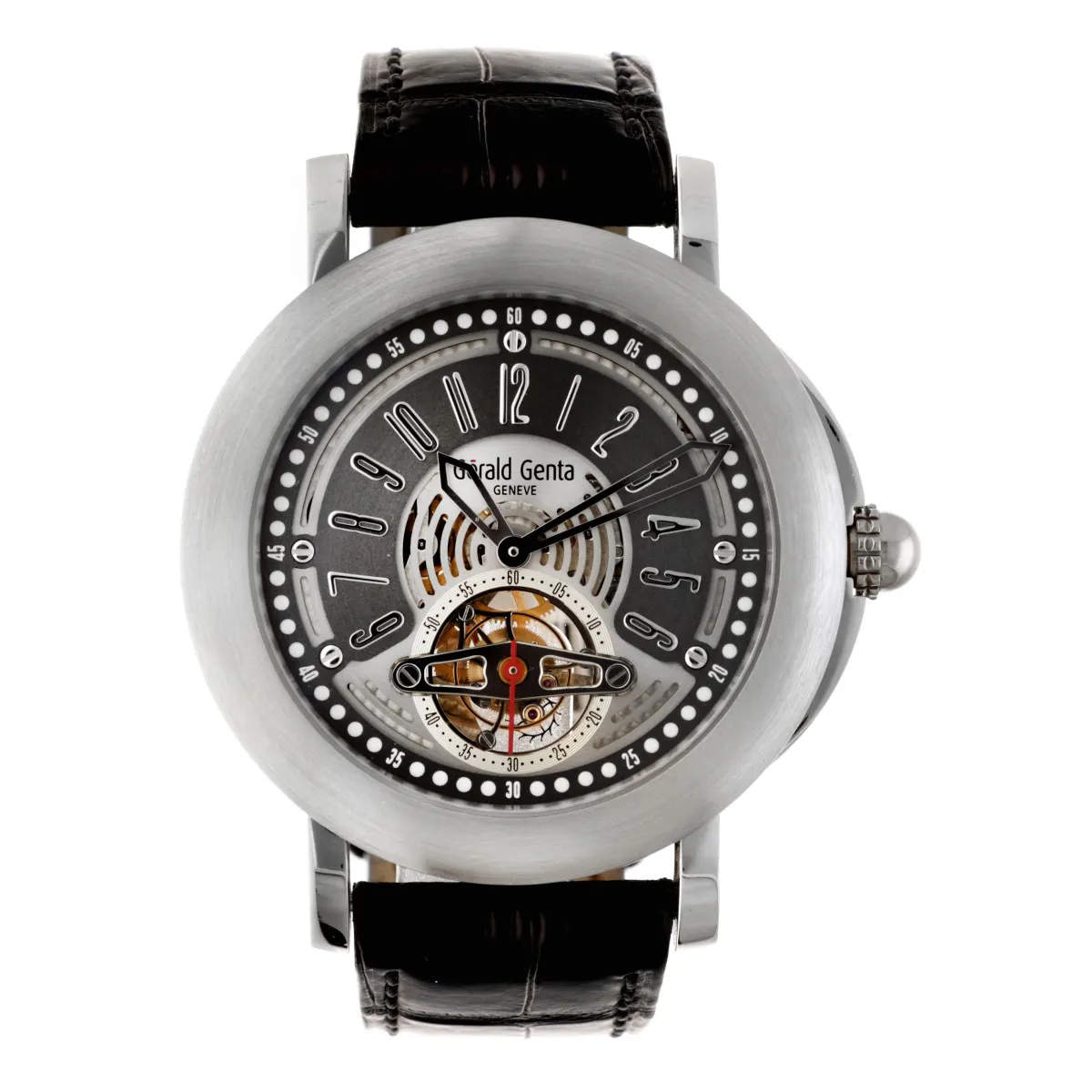 #845 | Gérald Genta Arena Tourbillon 214986 - Men's watch - 2010 | Barnebys