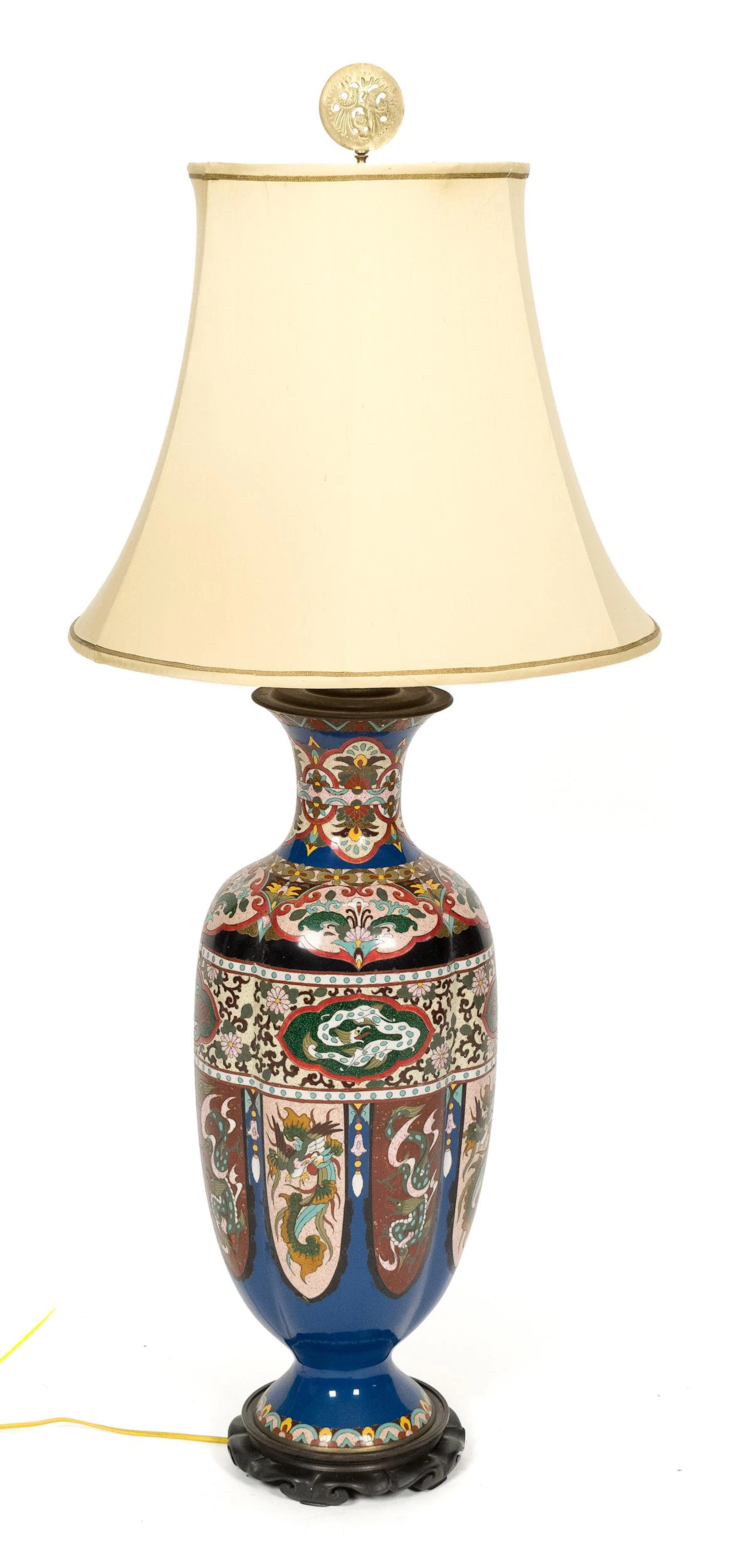 ANTIQUE CLOISONNÉ TABLE LAMP.