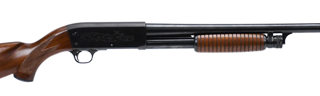 ITHACA GUN CO. MODEL 37, 12 GAUGE FEATHERLIGHT.