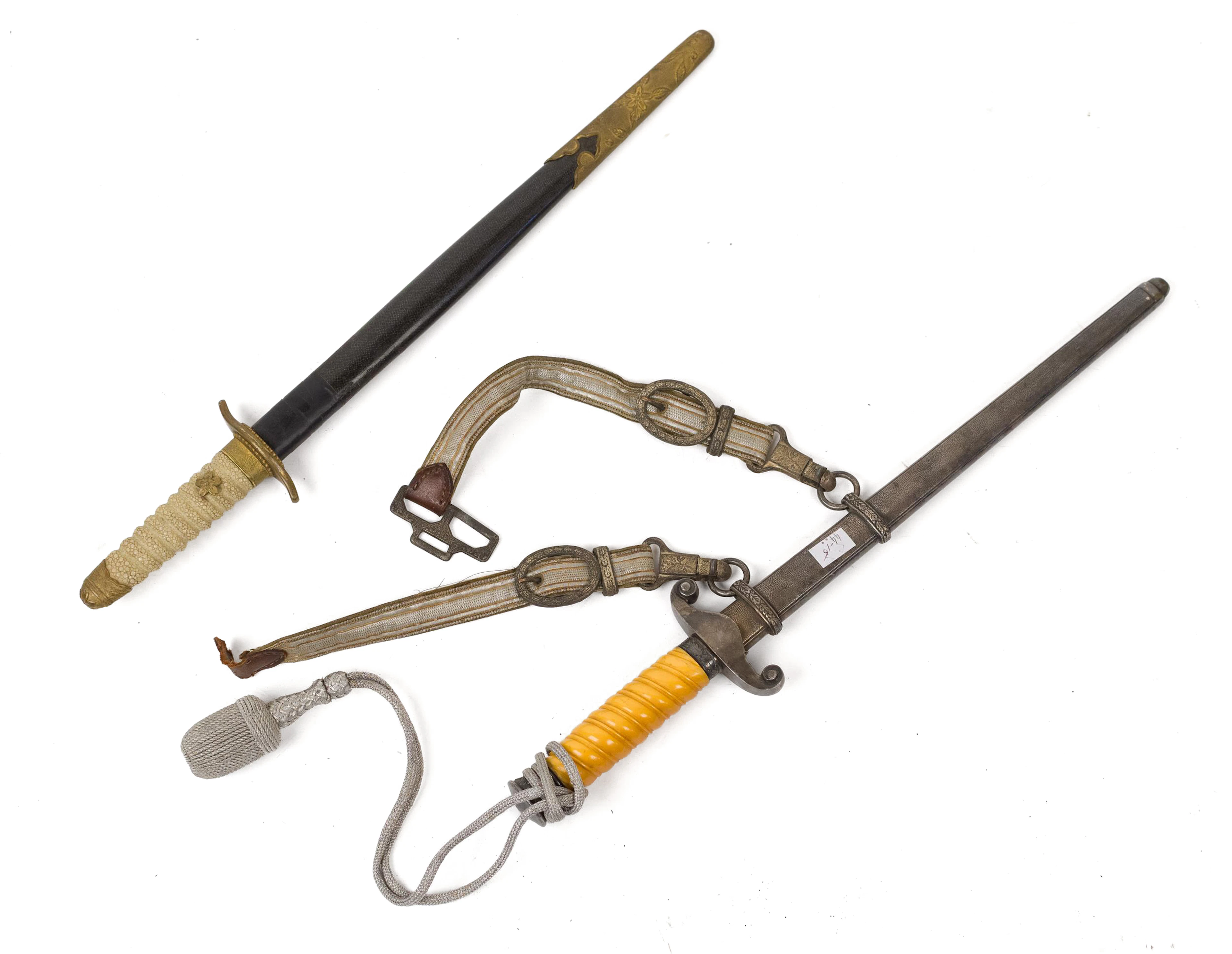 TWO 20TH C. JAPANESE AND GERMAN OFFICER'S DAGGERS.