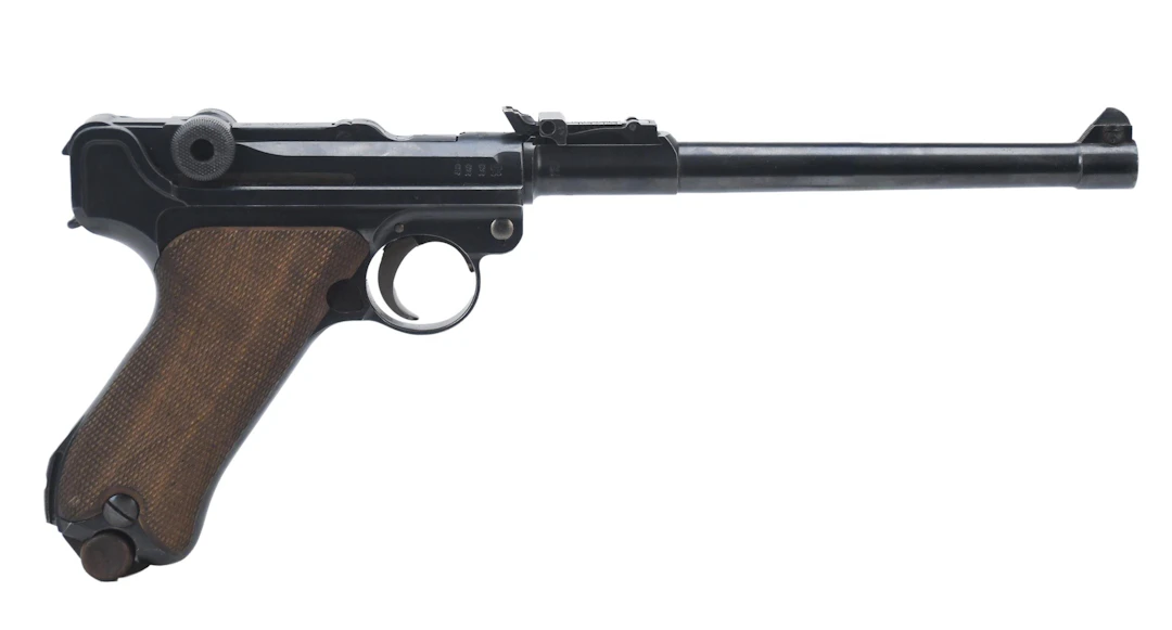 DWM ARTILLERY LUGER 9MM SEMI-AUTO PISTOL WITH STOCK.