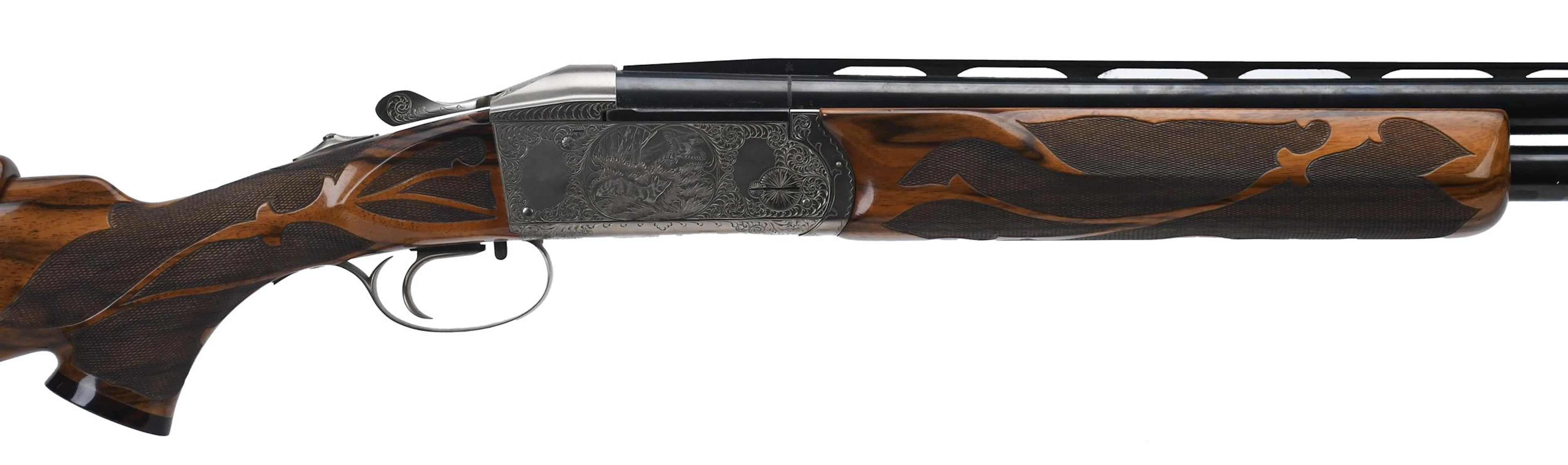 KRIEGHOFF K-80 12 GA. O/U SHOTGUN, CASED FIVE BARRELS