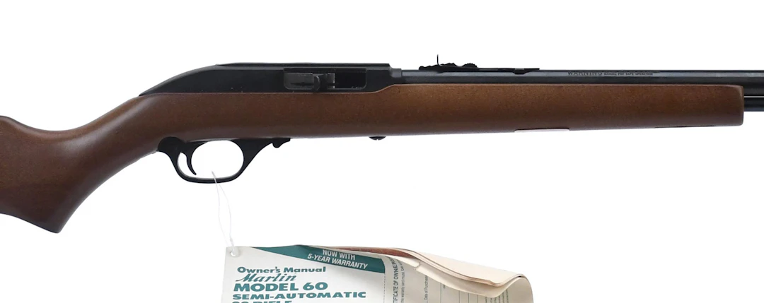 20TH C. MARLIN MODEL 60 .22 SEMI-AUTO RIFLE IN BOX.