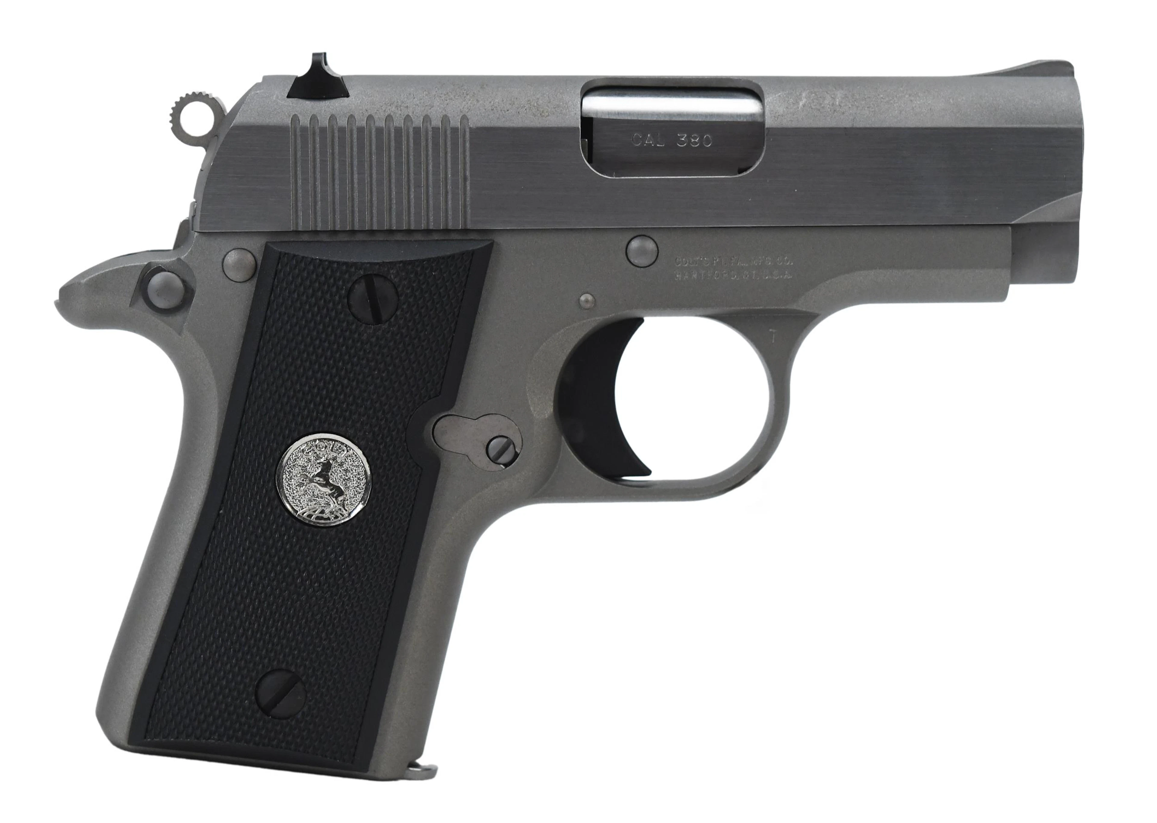 COLT MUSTANG POCKETLITE .380 ACP PISTOL WITH CASE.