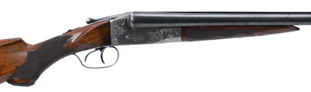 ITHACA FLUES 16 GA SIDE BY SIDE SHOTGUN.