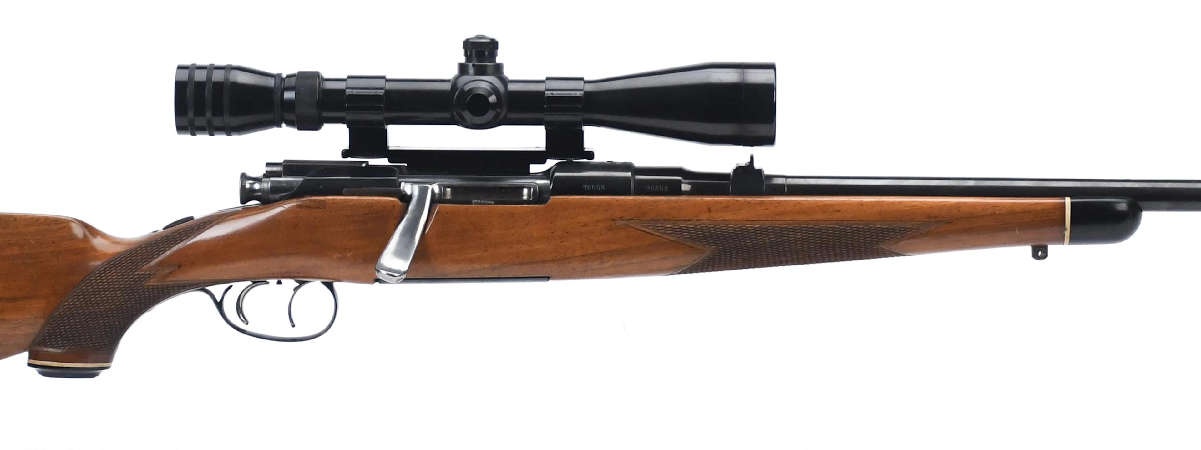 MANNLICHER .30-06 BOLT ACTION RIFLE WITH SCOPE.