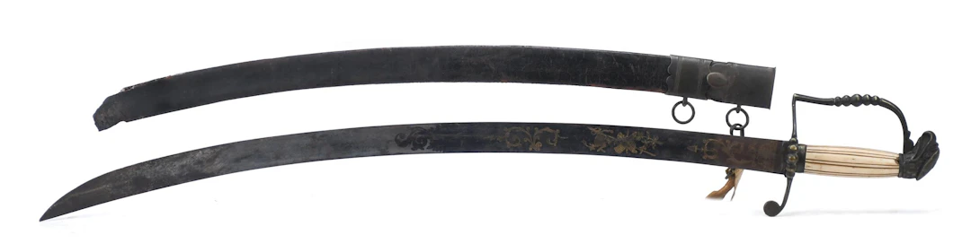 FEDERAL EAGLE HEAD OFFICER'S SABER WITH SCABBARD.