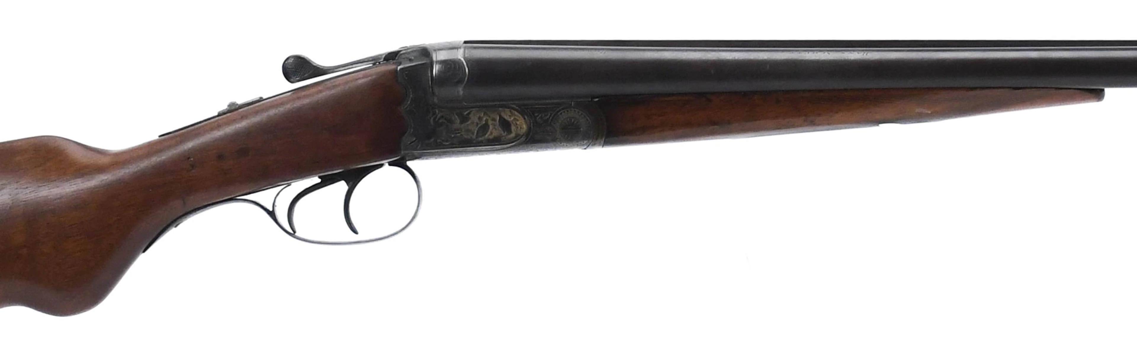 HUBERTUS SUHL DOUBLE BARREL 16G SHOTGUN.
