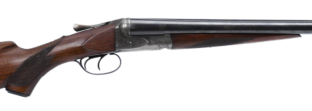 ANSLEY H. FOX 12 GA SIDE BY SIDE SHOTGUN