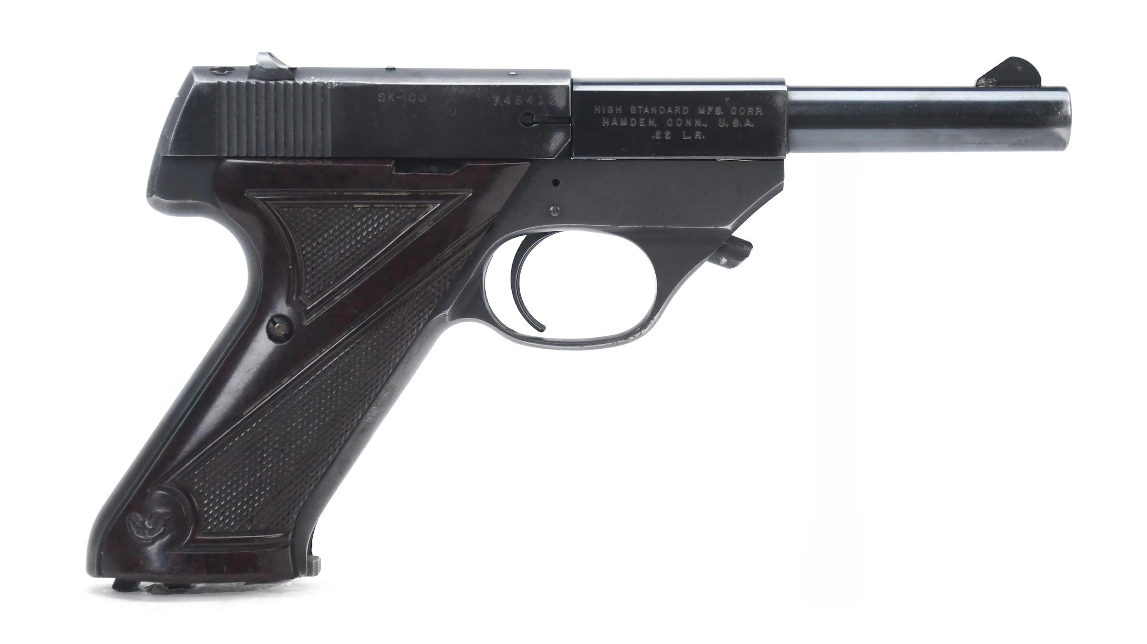 HIGH STANDARD SPORT-KING SK-100 .22 SEMI-AUTO PISTOL.