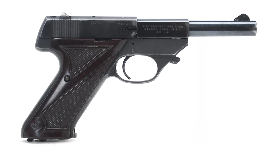 HIGH STANDARD SPORT-KING SK-100 .22 SEMI-AUTO PISTOL.