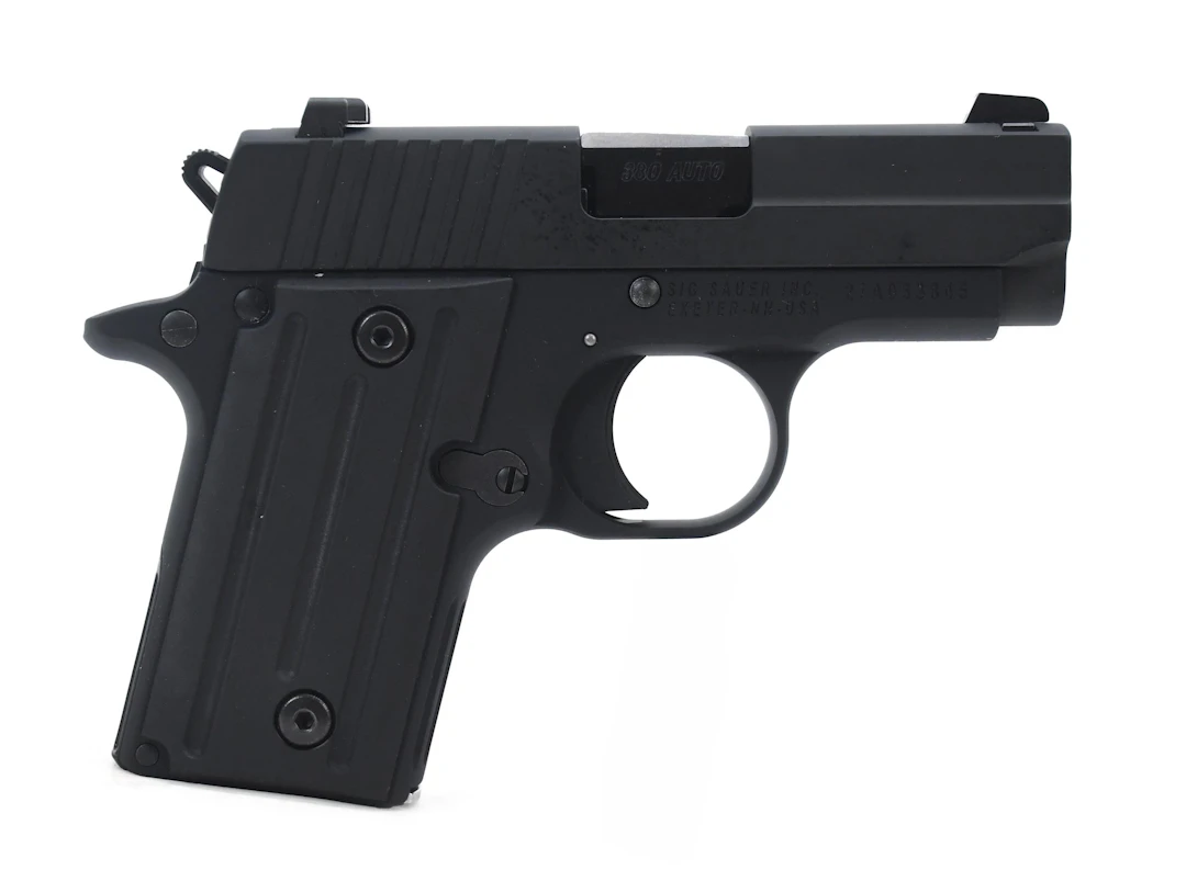 SIG SAUER P238 .380 ACP SEMI-AUTO PISTOL WITH CASE.