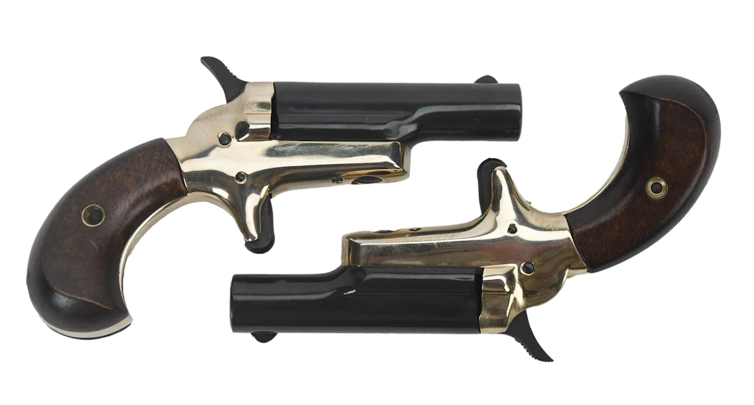 CASED PAIR COLT NO. 4 DERINGER PISTOLS.