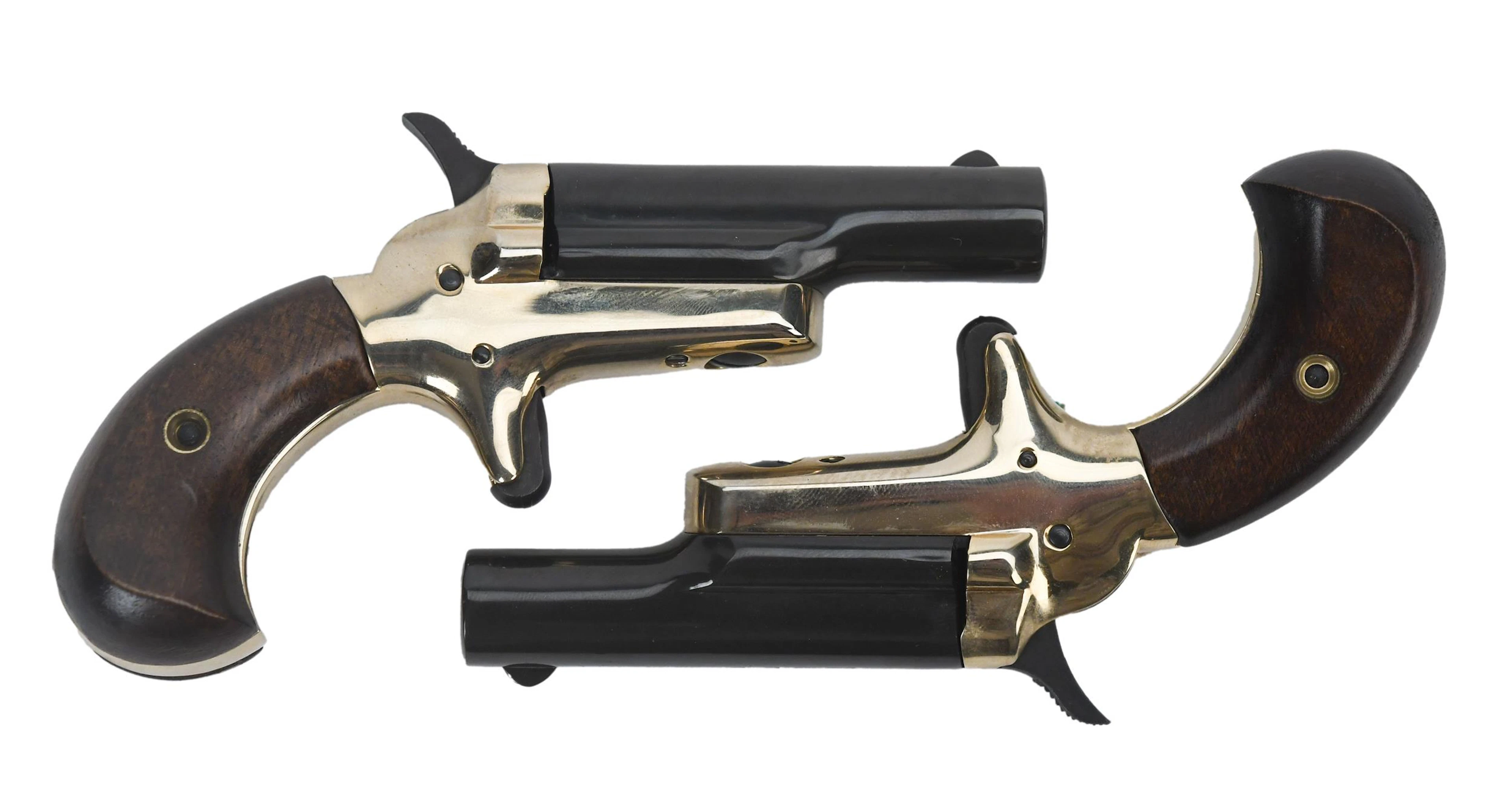 CASED PAIR COLT NO. 4 DERINGER PISTOLS.